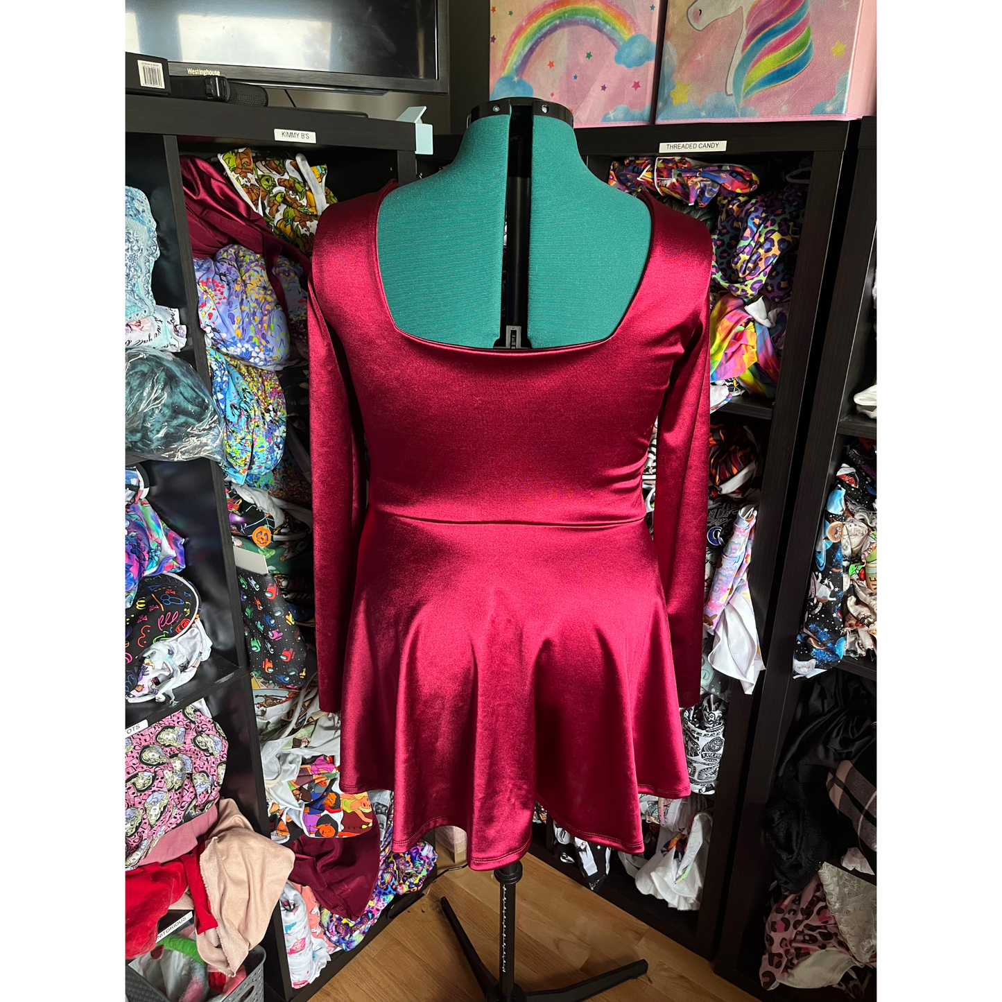 the rose dress. long sleeve mini dress with a-line skirt. casstastrophe. shop casstastrophe. casstastropheshop.com.