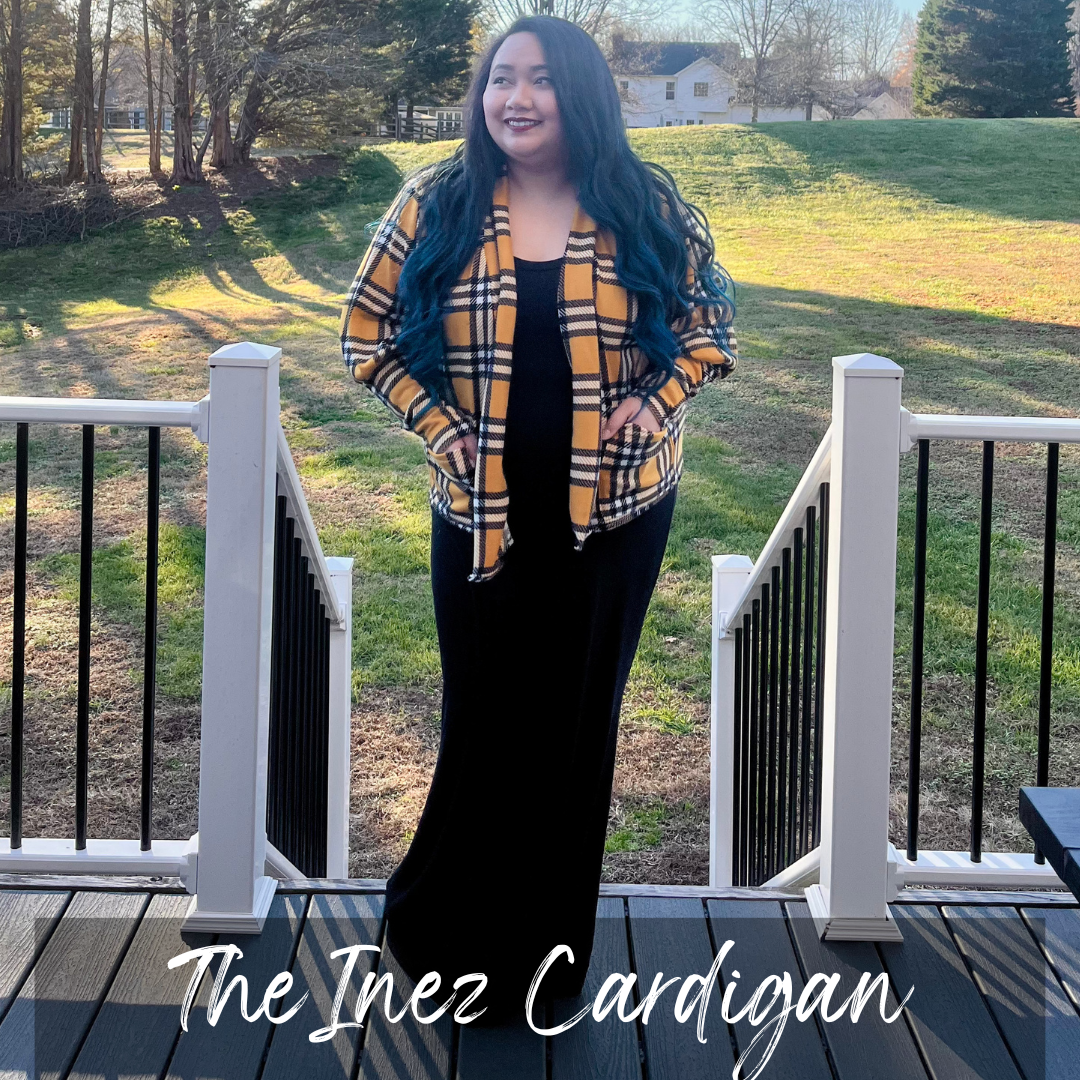 The Inez Cardi - As If Plaid - Ready to Ship