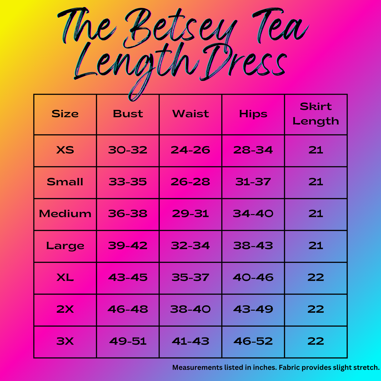 The Betsey Tea Length Dress