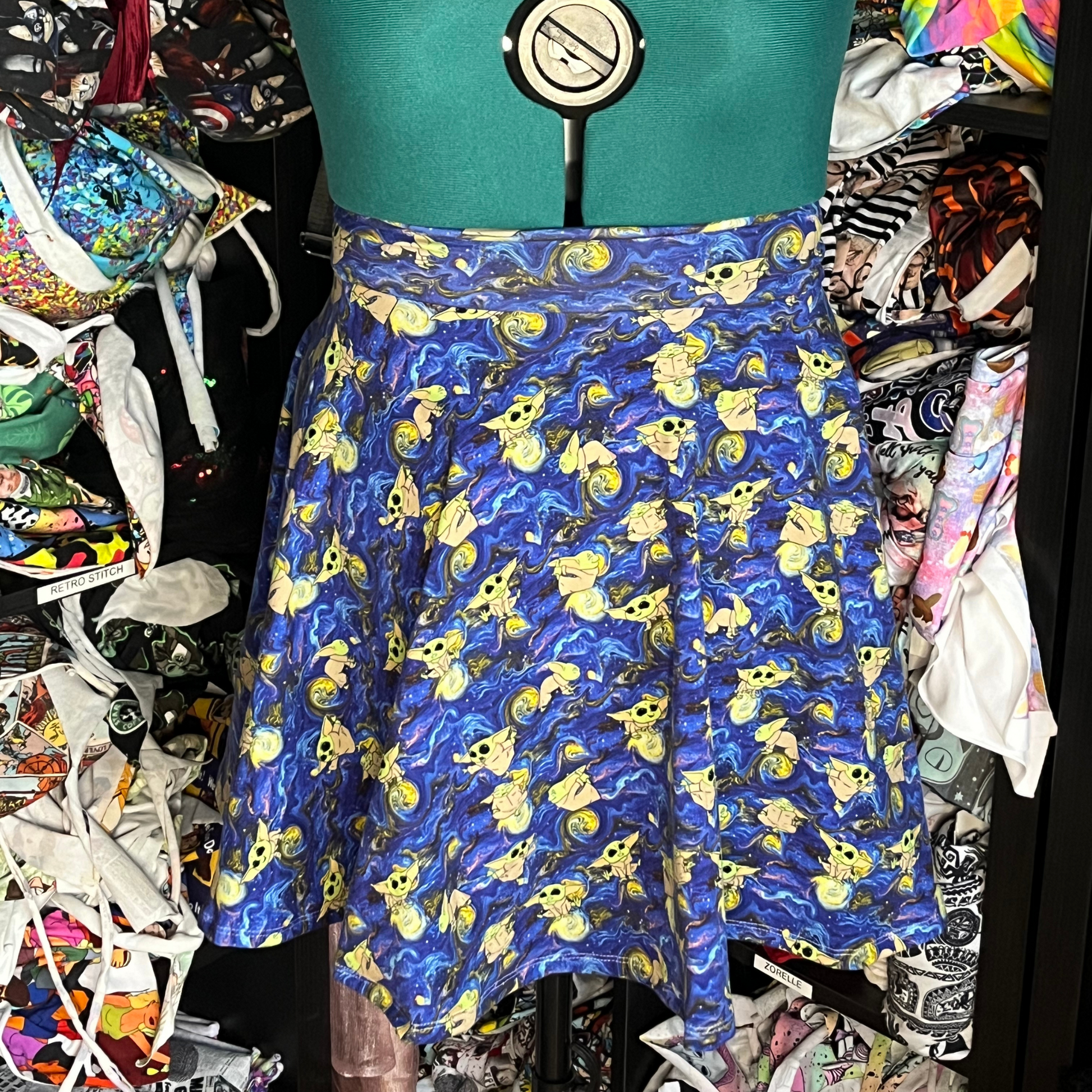 sweetheart skater skirt, casstastrophe, shop casstastrophe, casstastropheshop.com, starry yogi