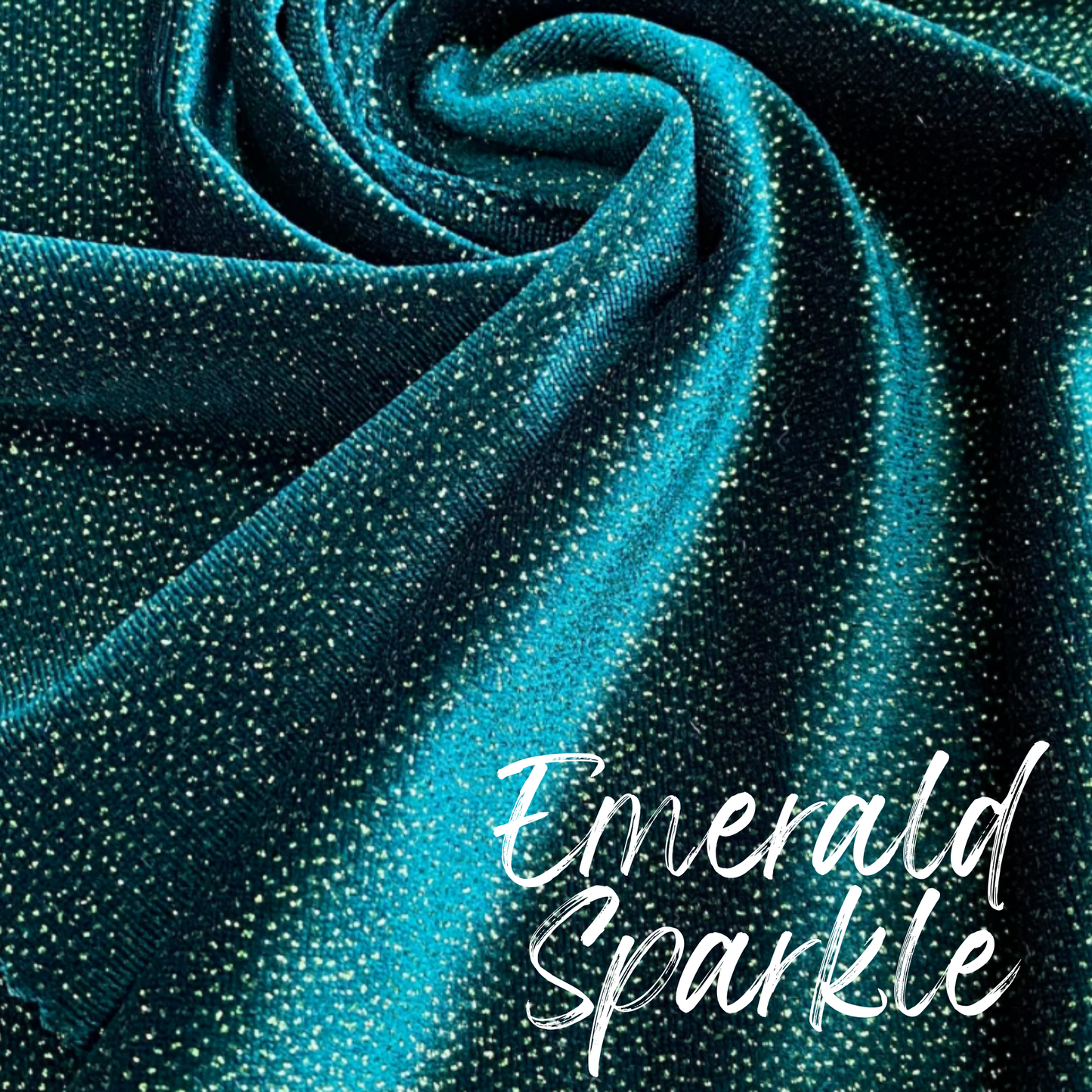 emerald sparkle fabric