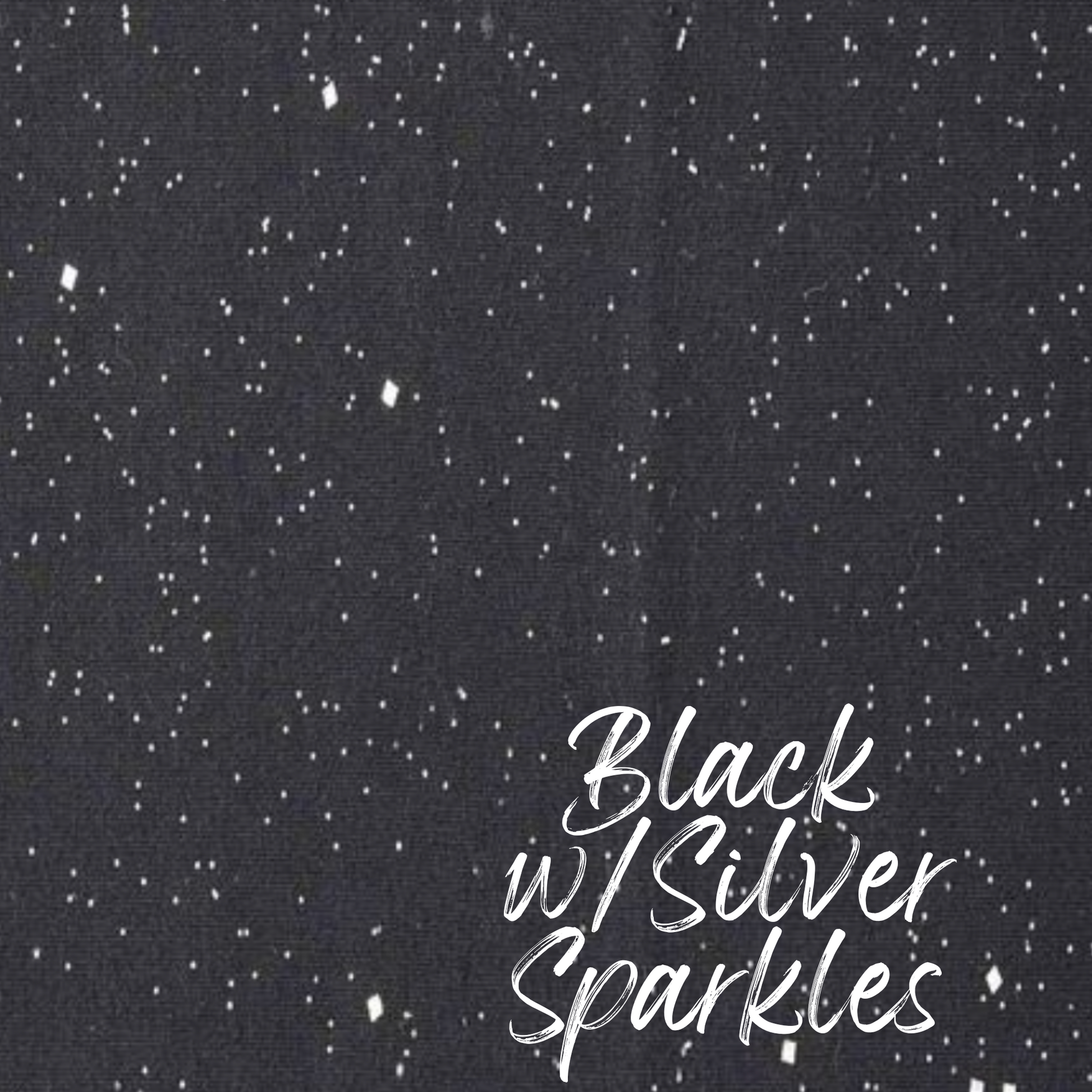 Black w/silver sparkles