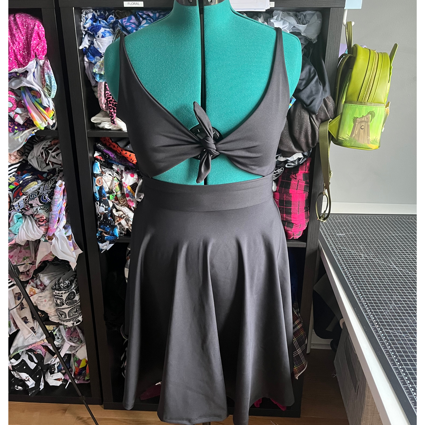 black chi chi dress on a mannequin, shop casstastrophe, casstastrophe