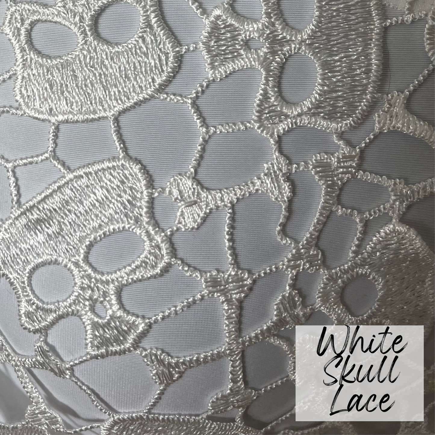 white skull lace