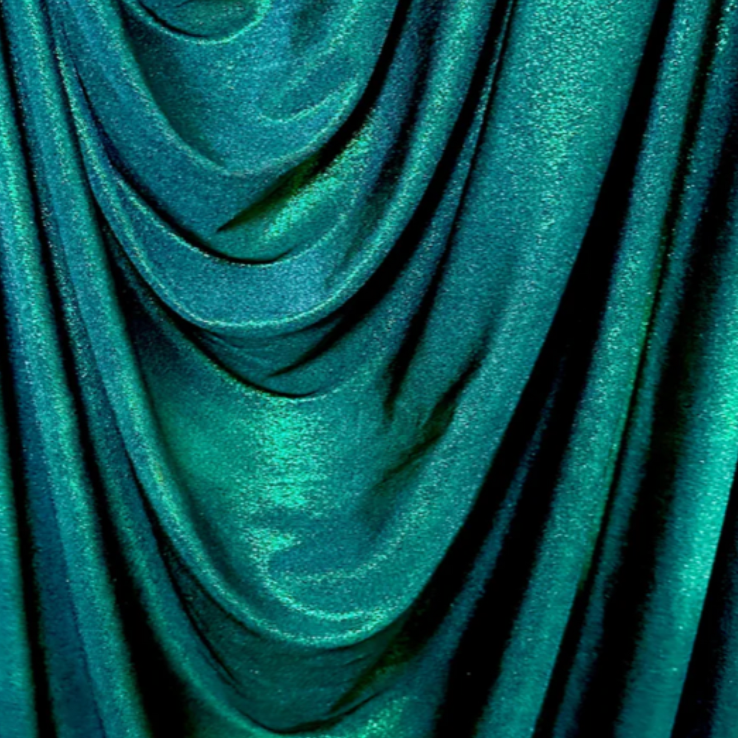 teal iridescent foiled jersey