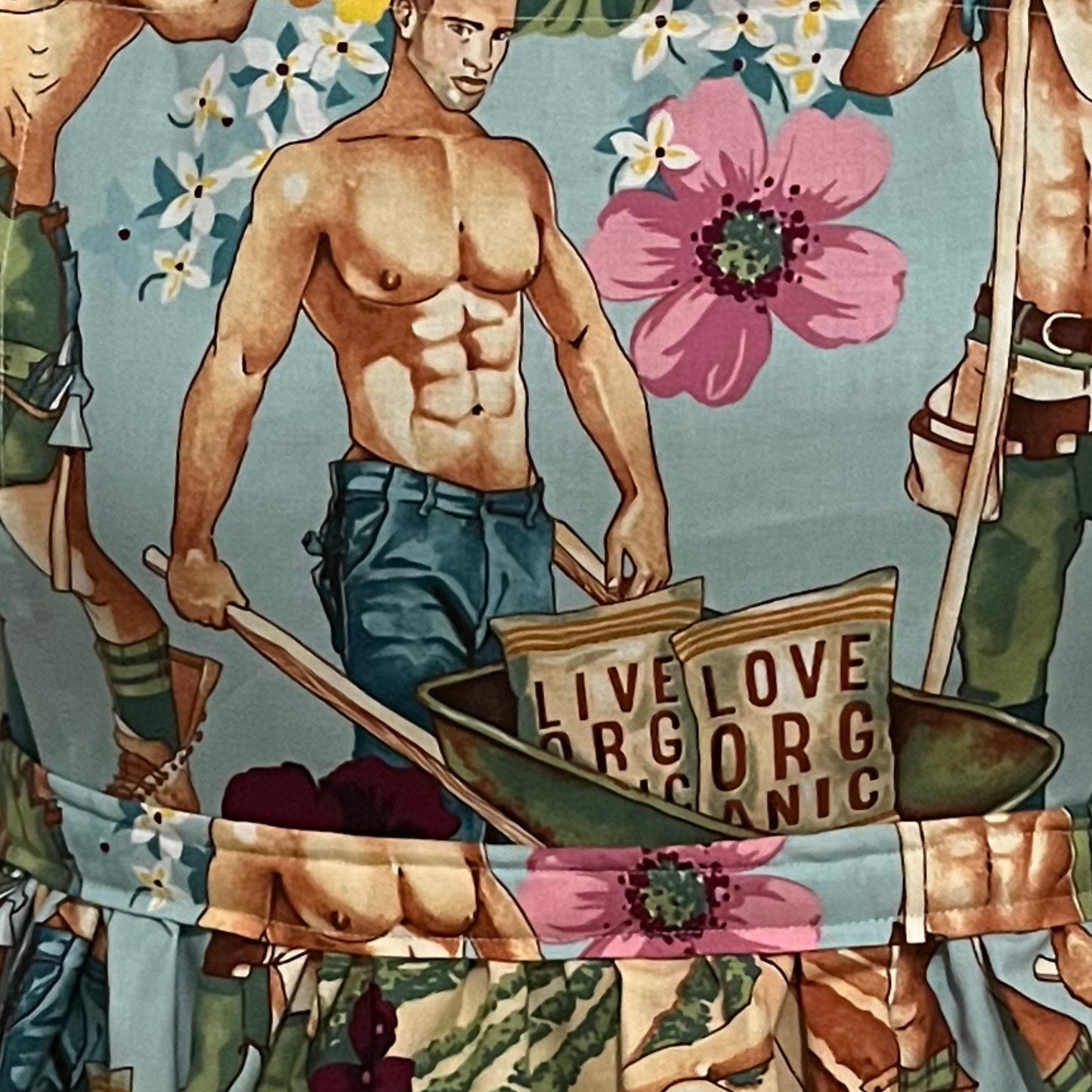 Casstastrophe, Shop Casstastrophe, casstastropheshop.com, shirtless men gardening print