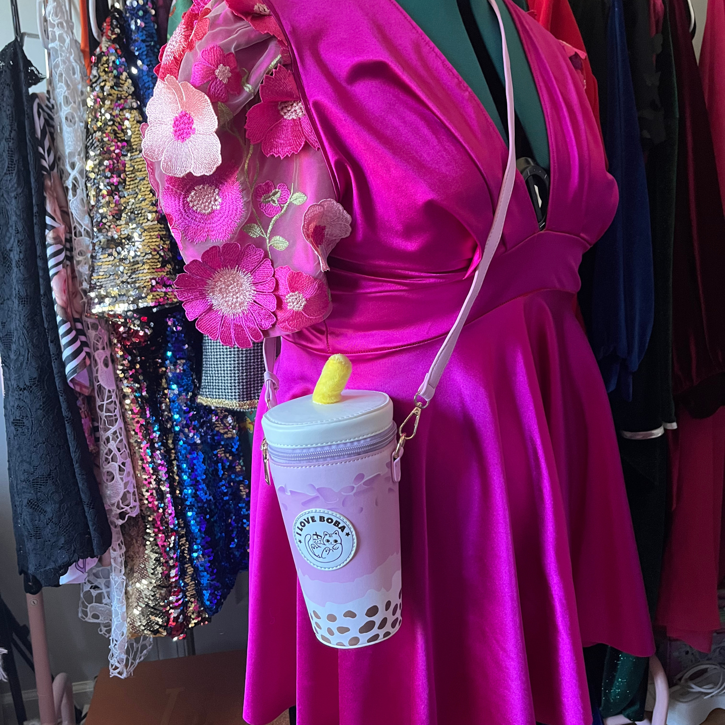 Boba Milk Tea Crossbody - Ready to Ship