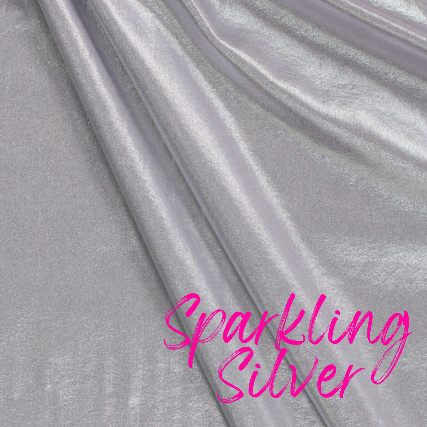 shiny silver fabric