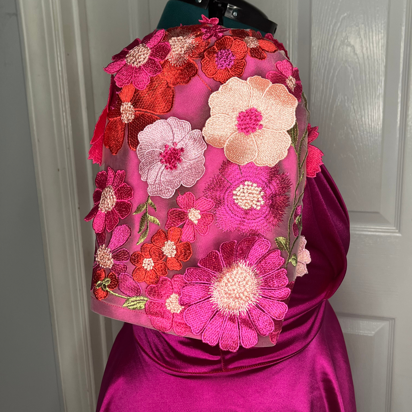close up of the Filipiniana sleeve on The Mely Dress