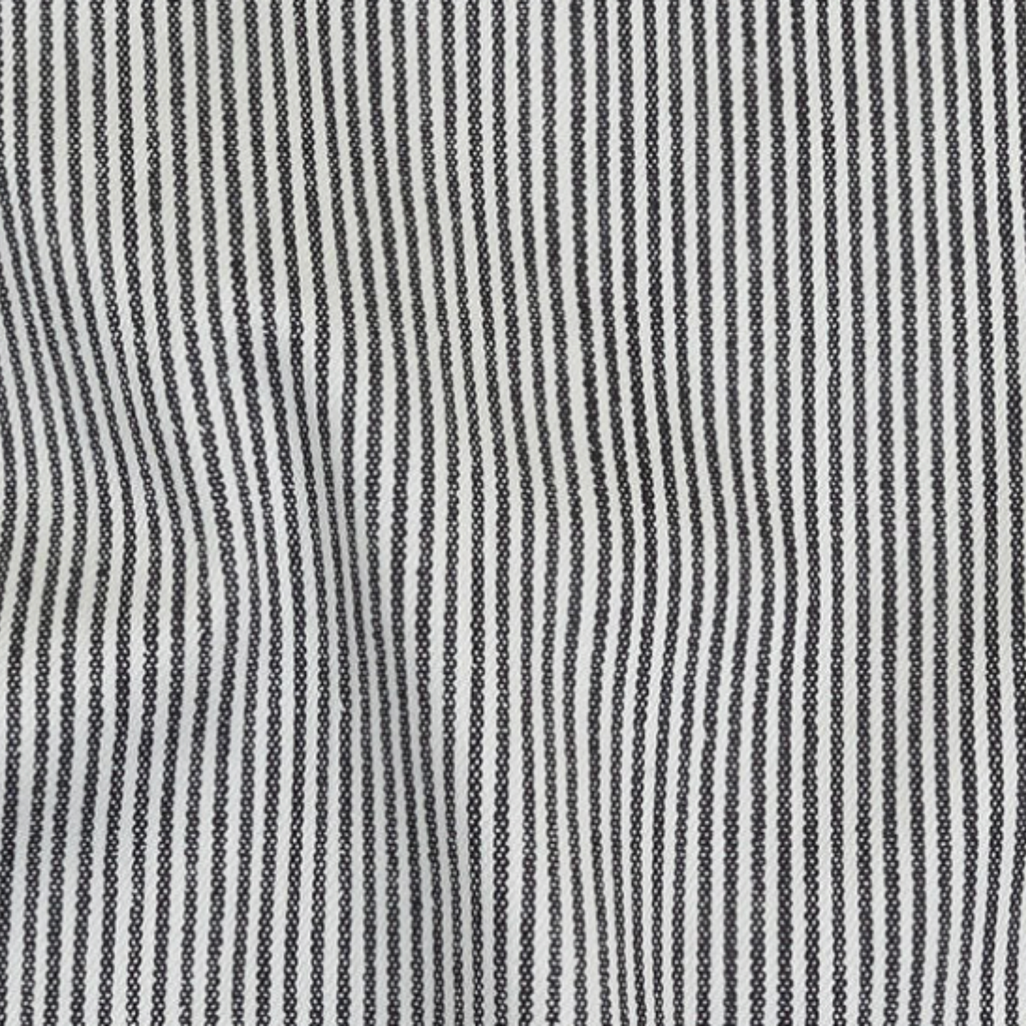 Close-up of dark gray and white striped fabric texture