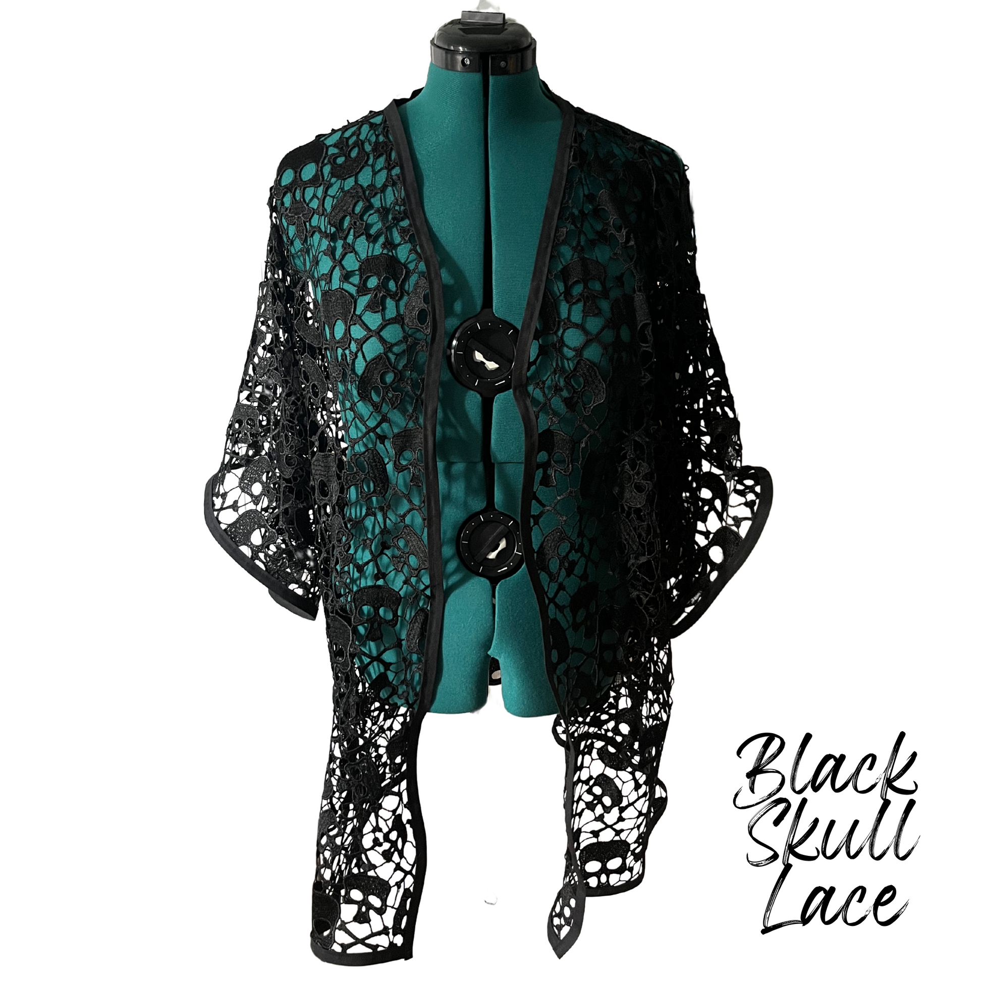 Casstastrophe, Shop Casstastrophe, casstastropheshop.com, The Stevie Cardi, black skull lace